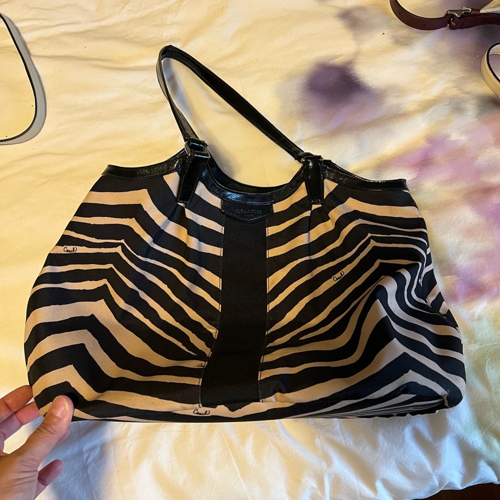 Coach Zebra Print Women's Bag